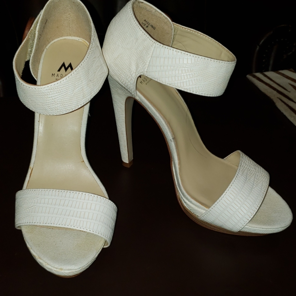 White heels by Madison size 8